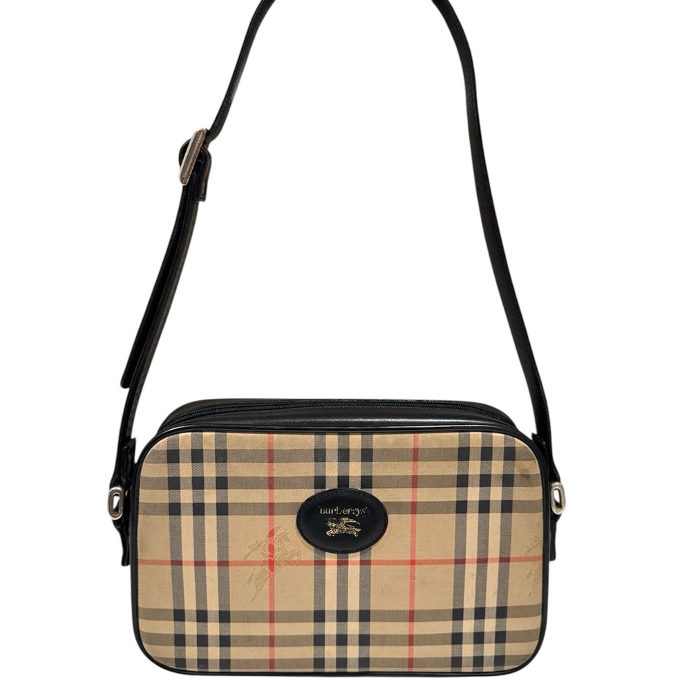 Burberry Nova Check Shoulder Bag Burberrys Tan and Black Check Luxury Bag